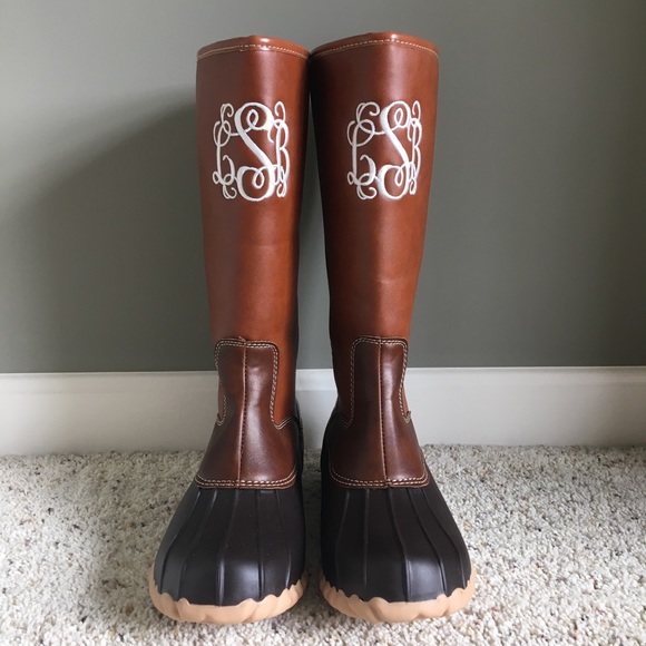 cheap monogrammed duck boots